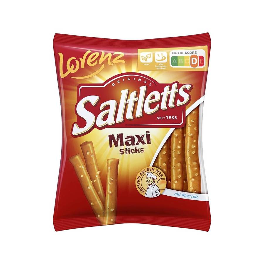 LORENZ Saltletts Maxi Pretzel Sticks - 125g