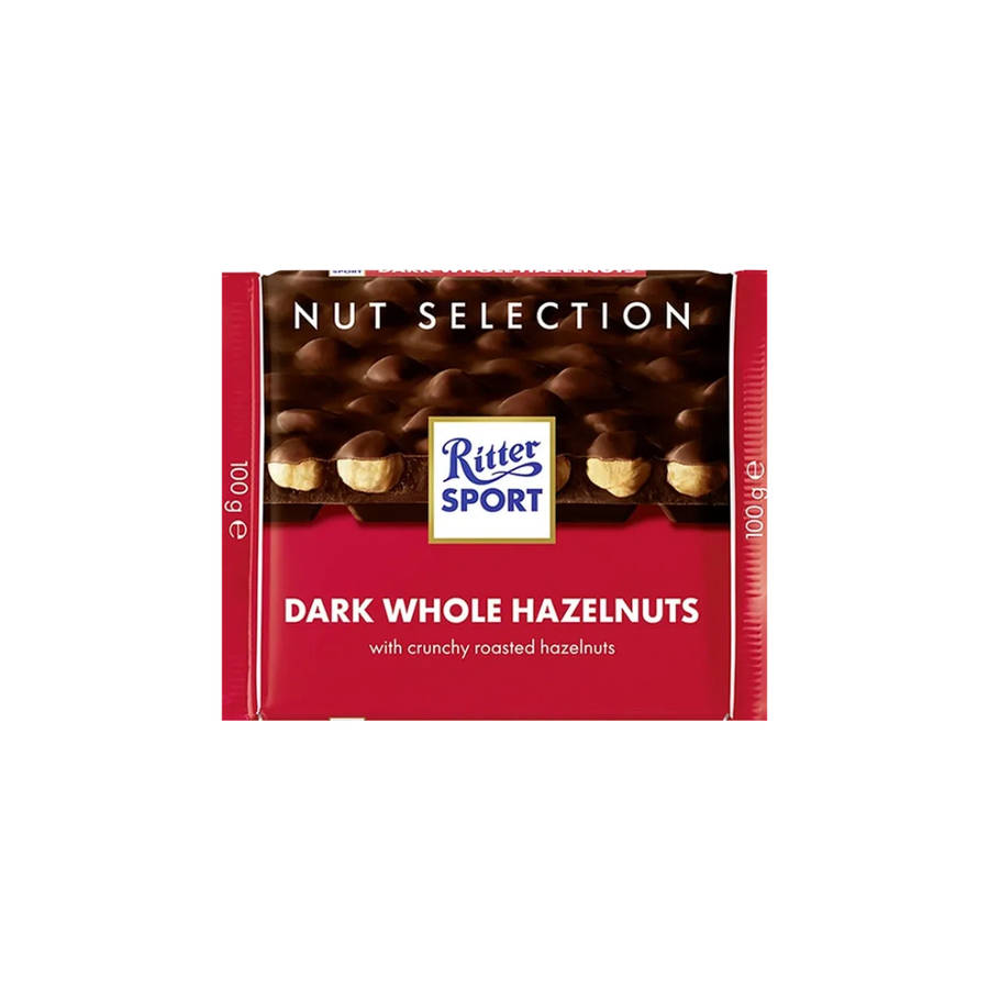 Ritter Sport Dark Whole Hazelnuts - 100g (BB)