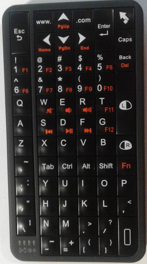 Zoweetek 2.4G 66-Key Mini Wireless Keyboard &amp; Air Mouse