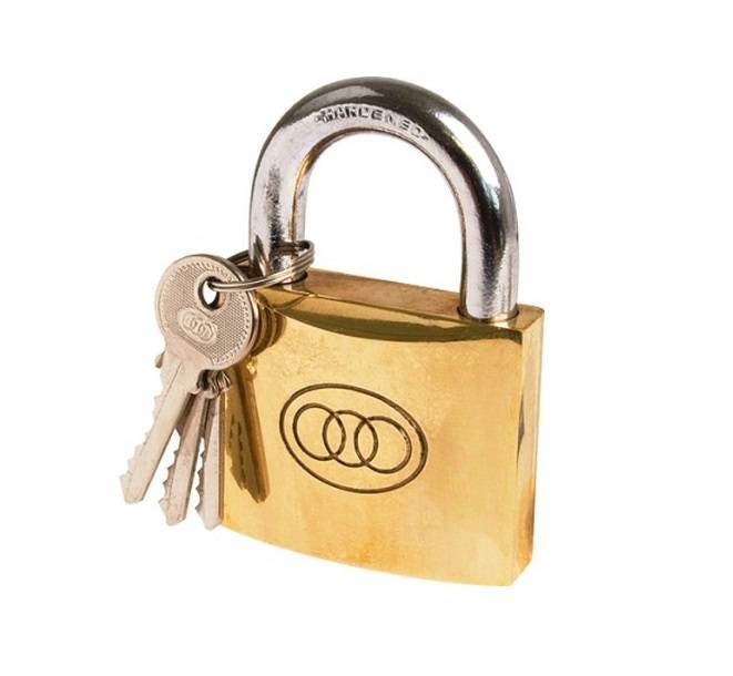 Padlock Tri Brass - 32mm
