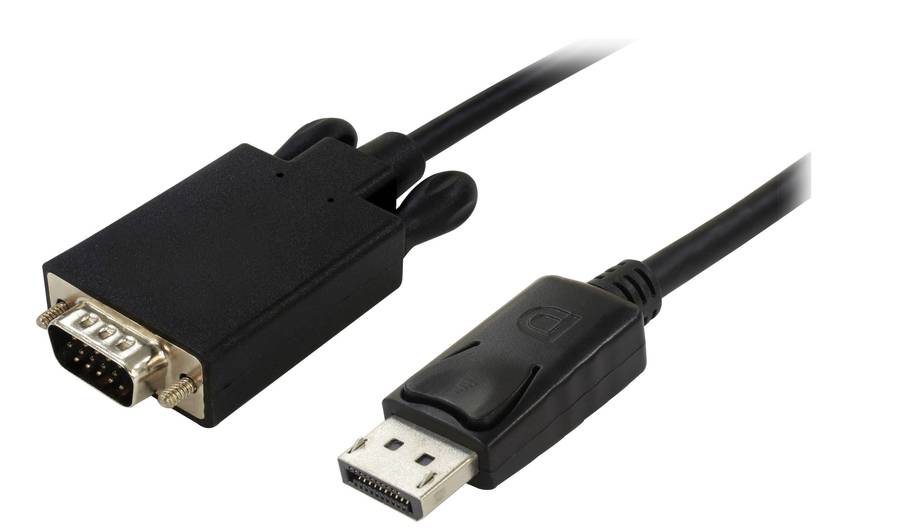 Unitek 1.8m Display port To VGA Male