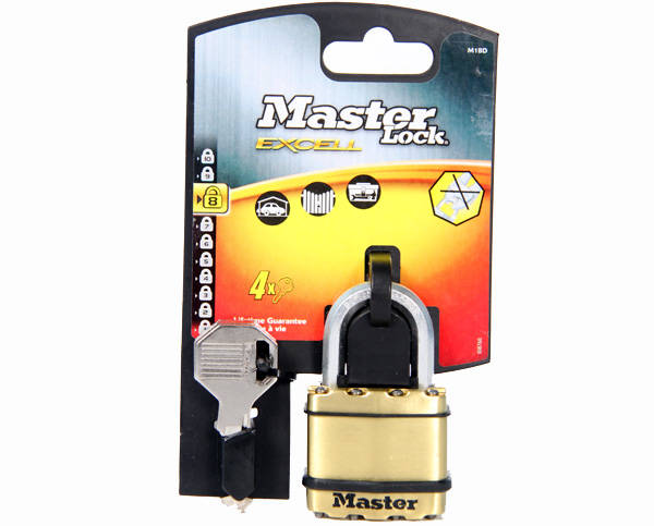 Master Lock Excell Laminated Brass Padlock - 50mm