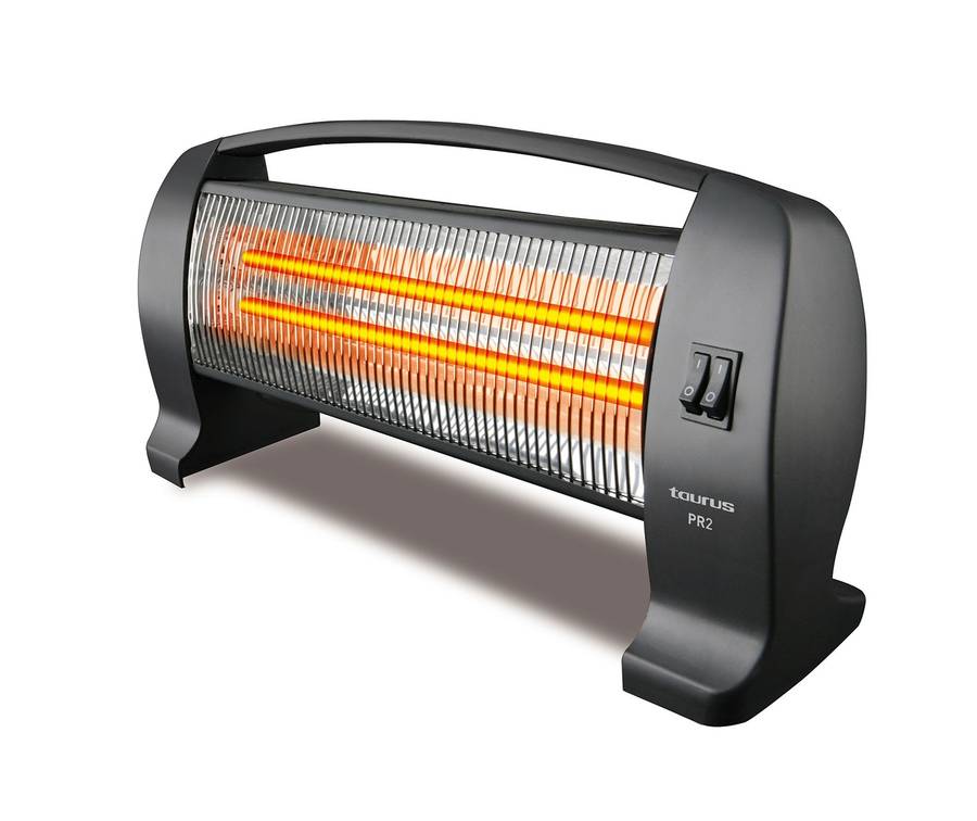 Taurus Heater 2 Bar Plastic Black 2Heat Settings 1200W "PR-2"