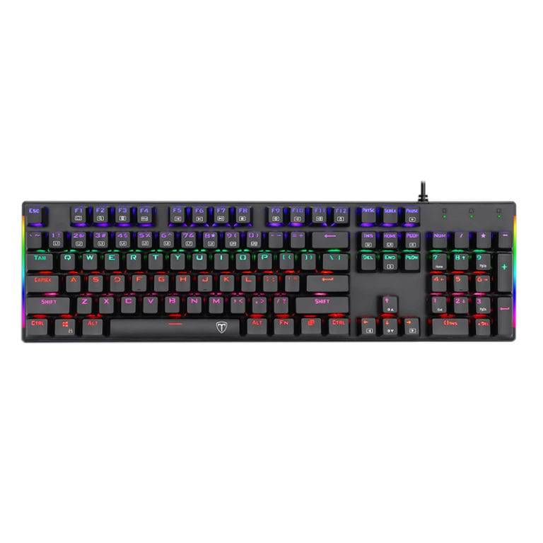 T-Dagger Naxos Rainbow Colour Lighting Mechanical Gaming Keyboard