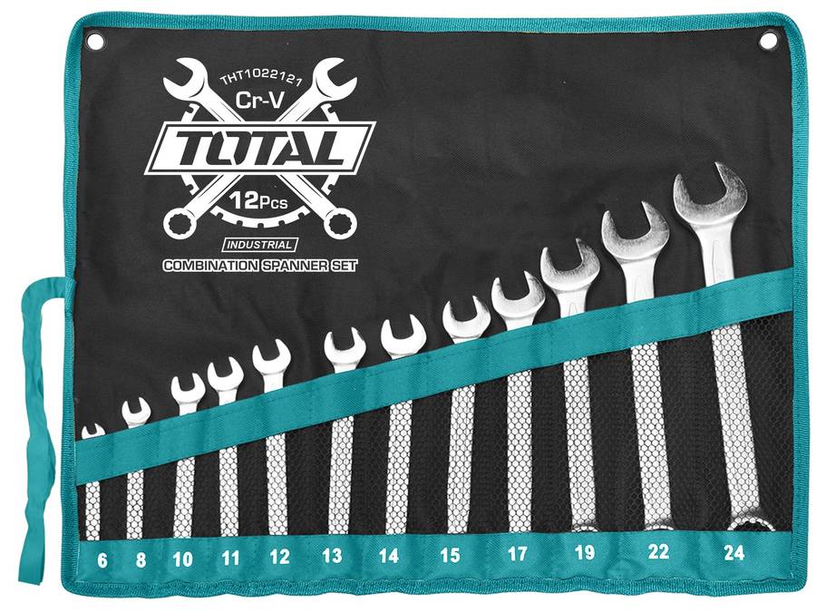 Total Tools 12 Piece Combination Spanner Set 6 - 24mm