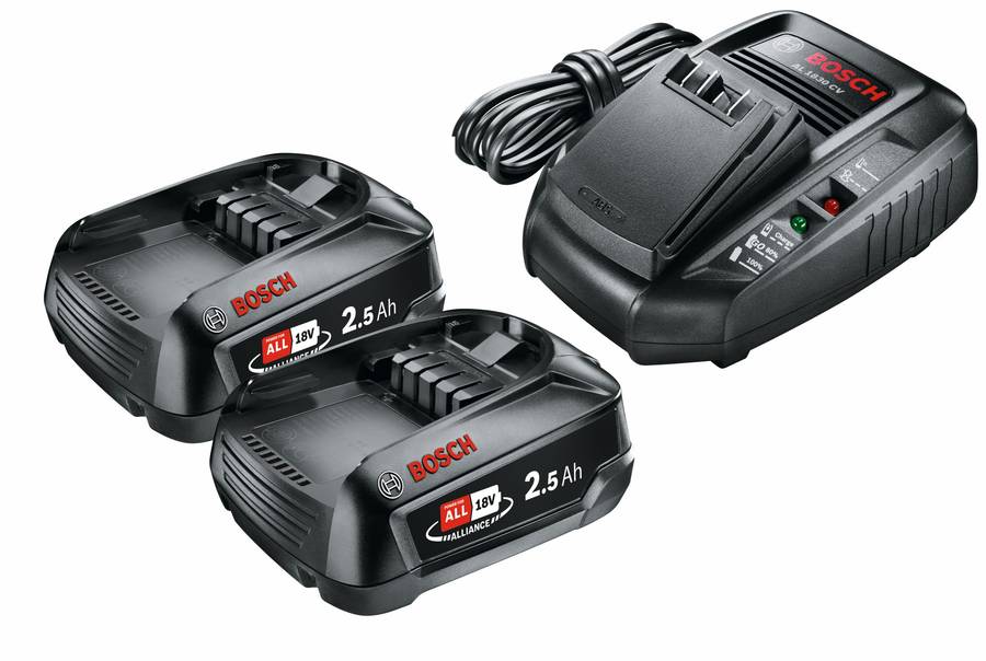 Bosch StarterKit 18V (Model: 2x 2.5Ah + AL 1830 CV)