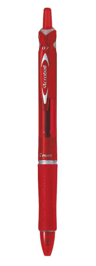 Pilot Acroball Medium Nib Ballpoint Pen - Red