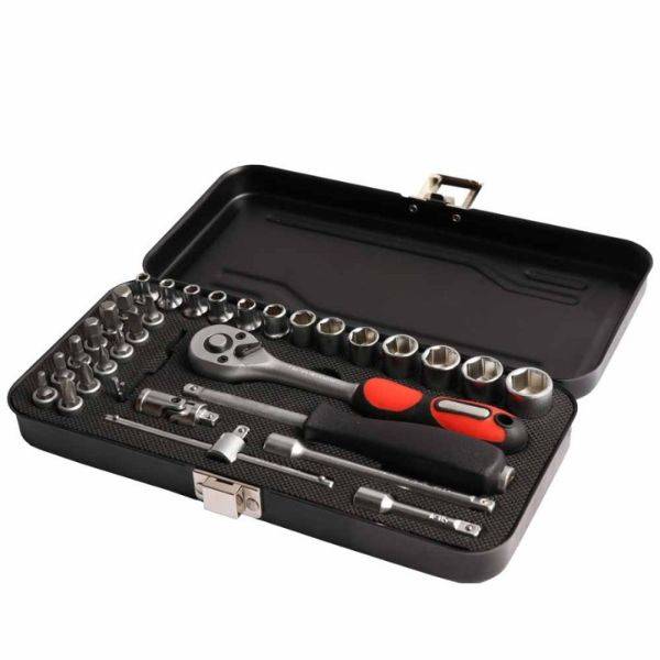 Tork Craft  ¼ Socket and Ratchet Set - 34 Piece