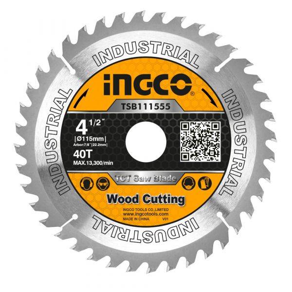 Ingco - TCT Saw Blade 40T (115mm)