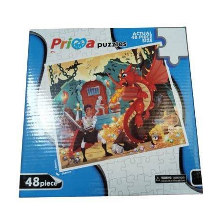 Prima Toys - Boys Puzzles - Dragons and Knights - Set of 48