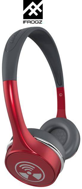 Ifrogz Toxix Plus On Ear Headphone With Mic - Ruby Red (Ifeptp-Rd0)