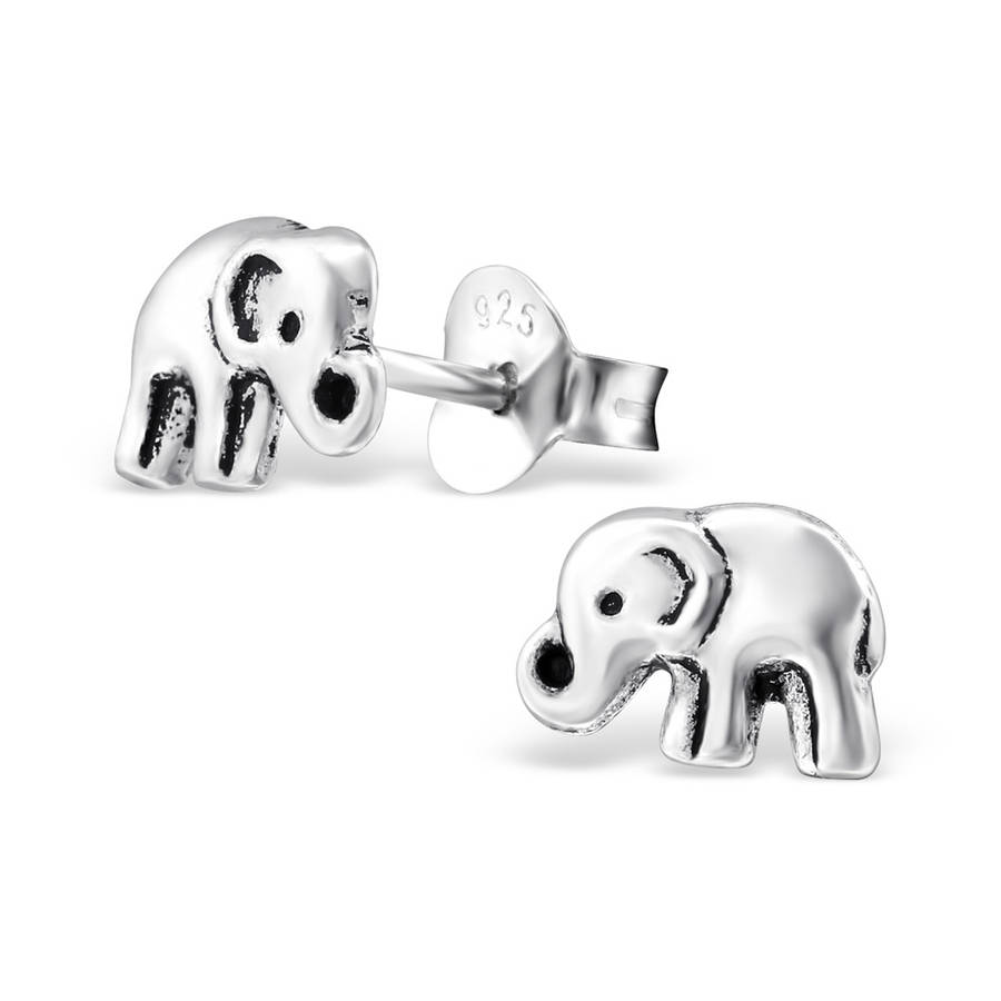 E02560-SS  Sterling Silver  Elephant Ear rings