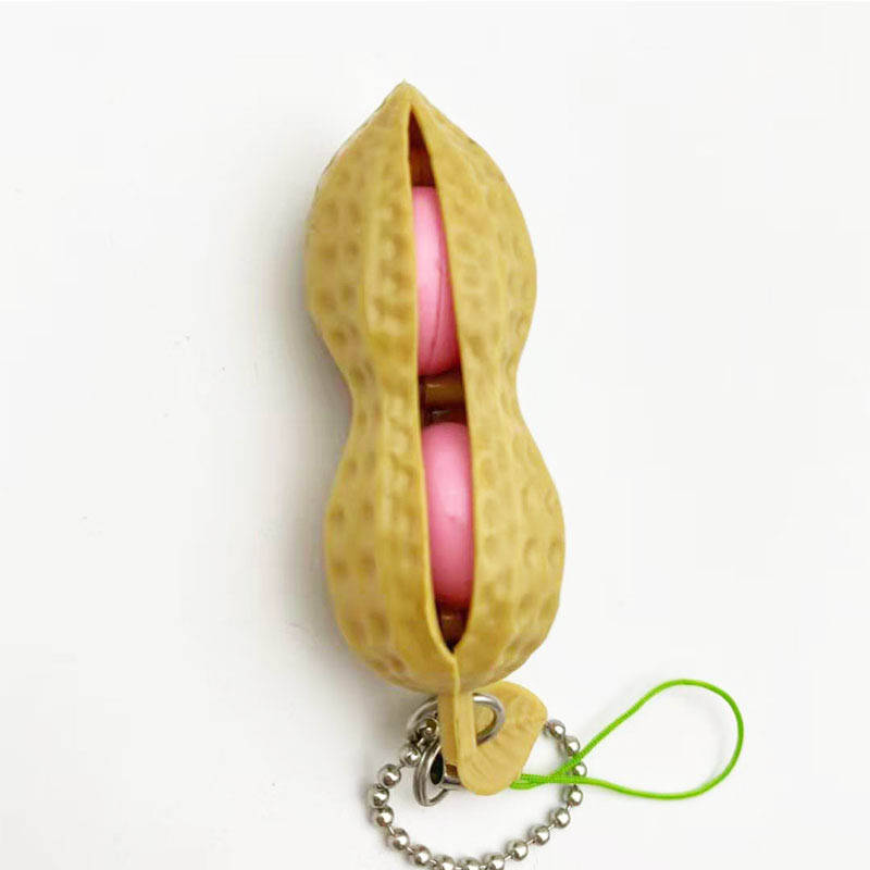 SQUEEZ MY NUTS  PEANUT PINCH DECOMPRESSION SENSORY FIDGET TOY