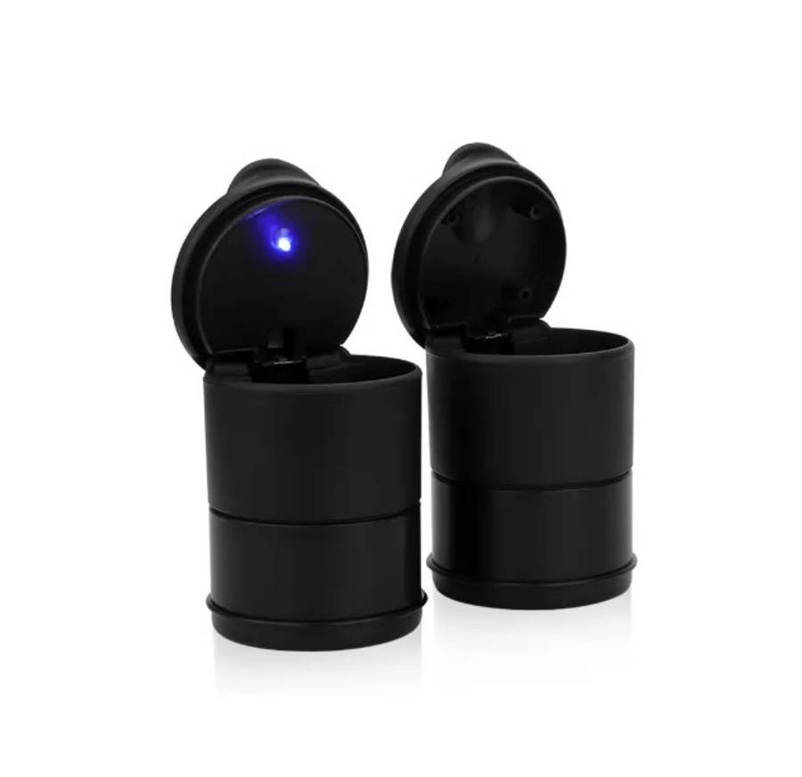 Portable Car Truck Auto Office Cigarette Ashtray LED - Set Of 2