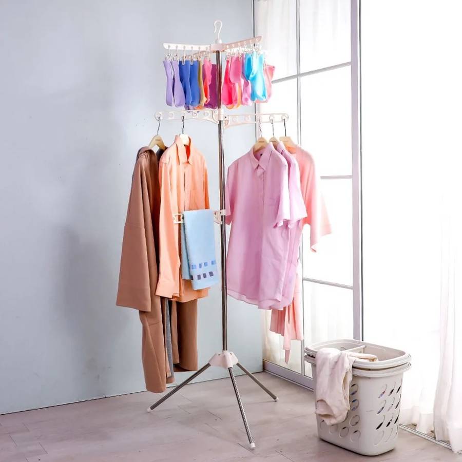 Portable Folding Indoor Multi Clothes Airer Dryer