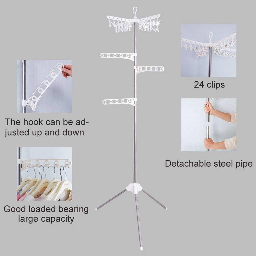 Portable Folding Indoor Multi Clothes Airer Dryer