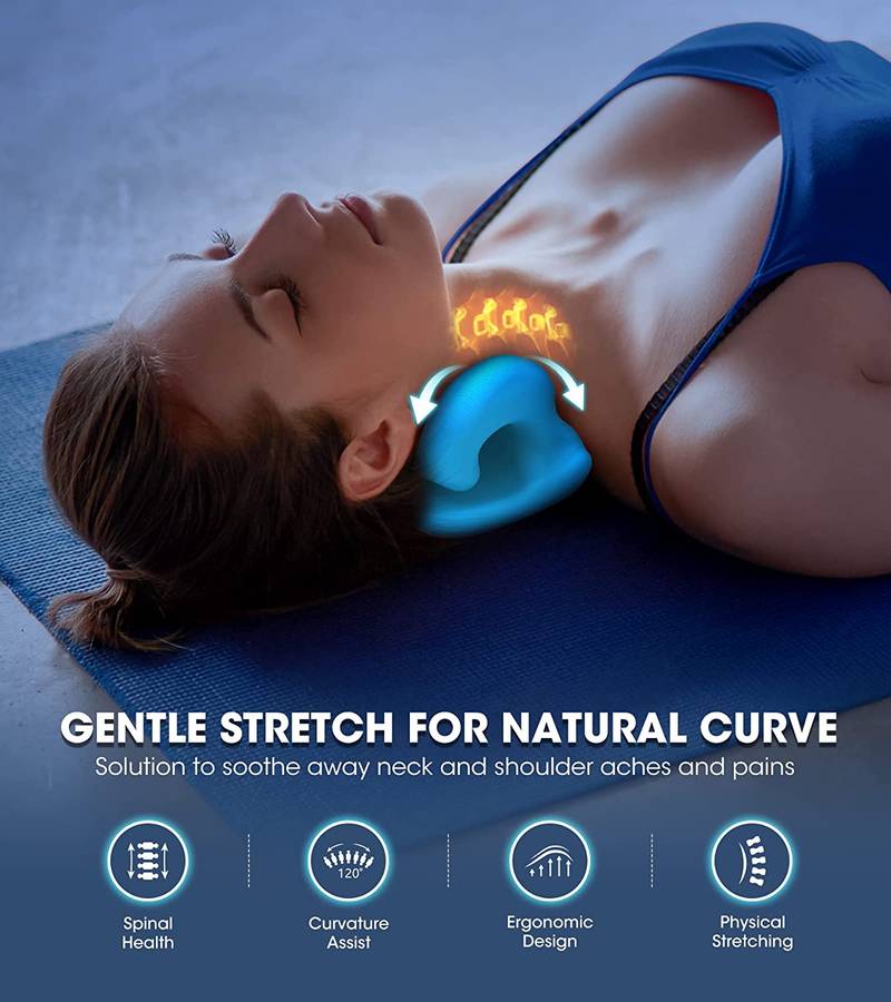 Optical Shoulder & Neck Relaxer Stretcher Pillow - Pain Relief & Chiropractic Pillow
