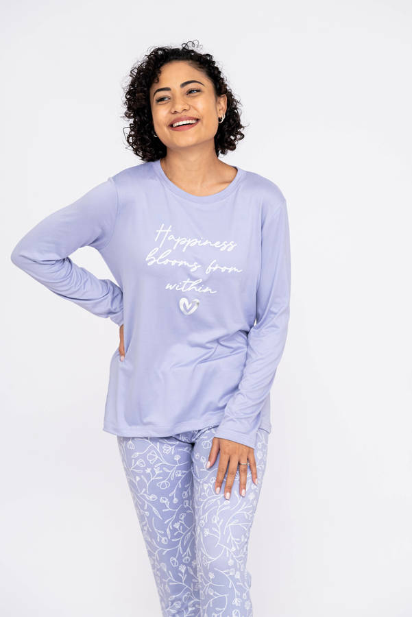 Womens Winter Pyjama Set Long Sleeve PJ
