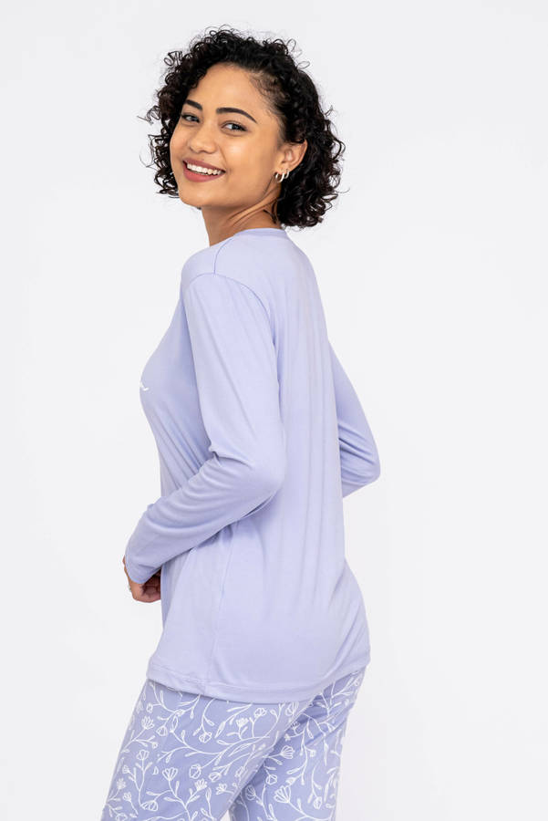 Womens Winter Pyjama Set Long Sleeve PJ