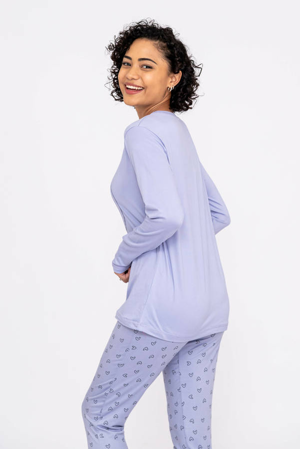 Womens Winter Pyjama Set Long Sleeve PJ
