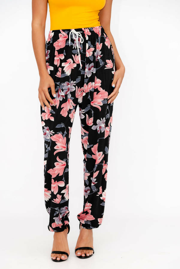 Casual Printed Harem Wide Leg Everyday Pants