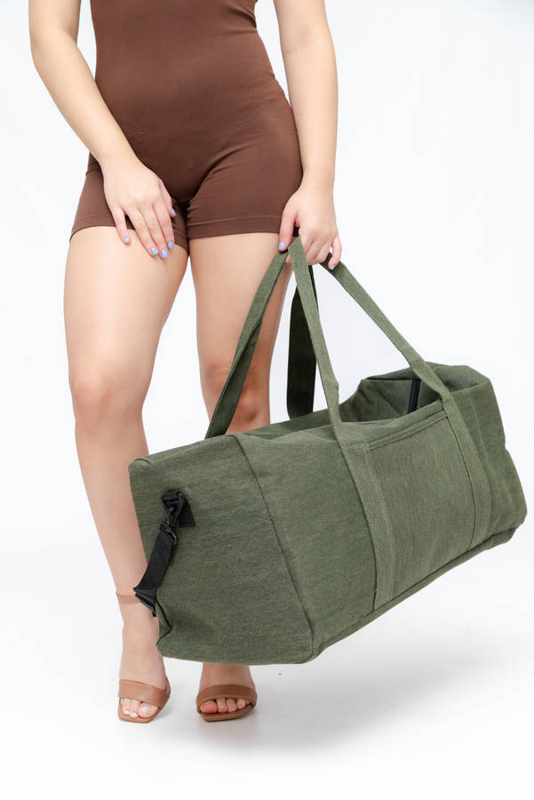 Large Canvas Military Luggage Duffle Sports Bag