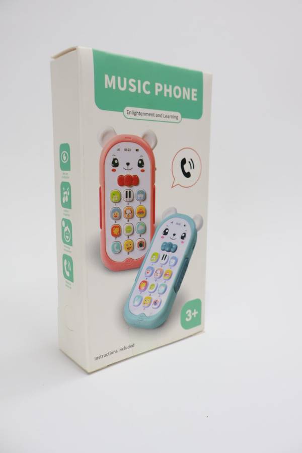 Cute Baby Bear Music Cellphone Educational Phone With Light And Music