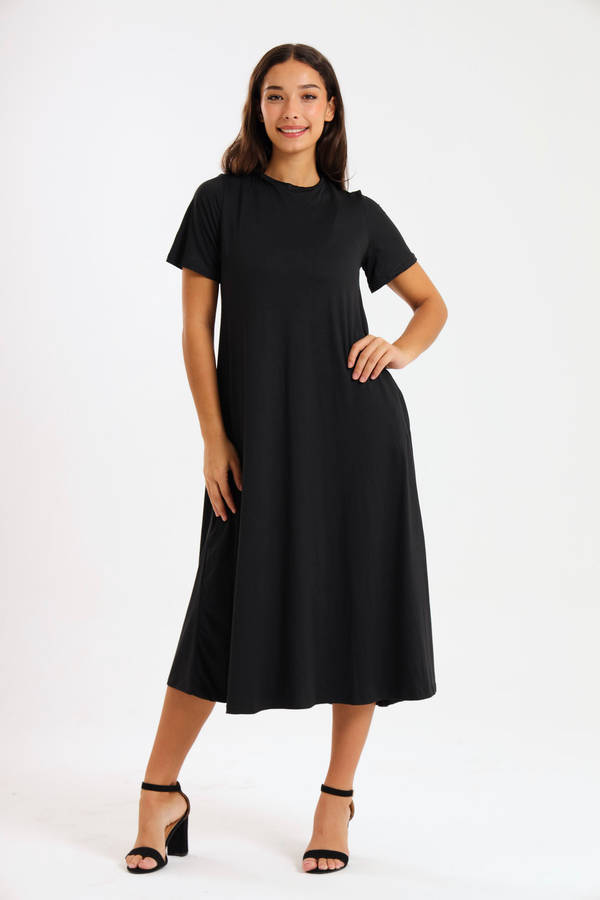 Pearson Short Sleeve Midaxi Summer Dress With Pockets