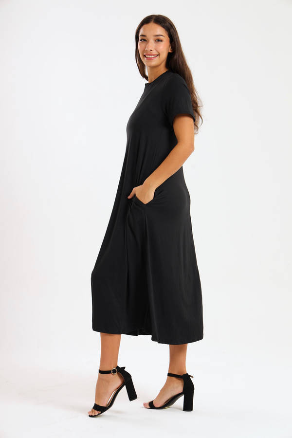 Pearson Short Sleeve Midaxi Summer Dress With Pockets