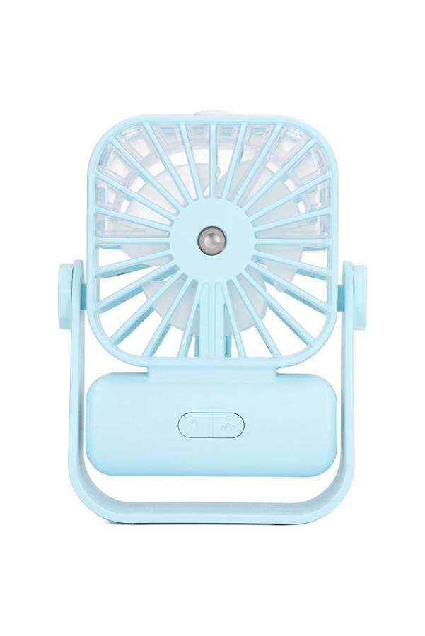 Rechargeable 360 Degree Rotatable Desk Mini Humidifier Handheld Mist Cooling Fan