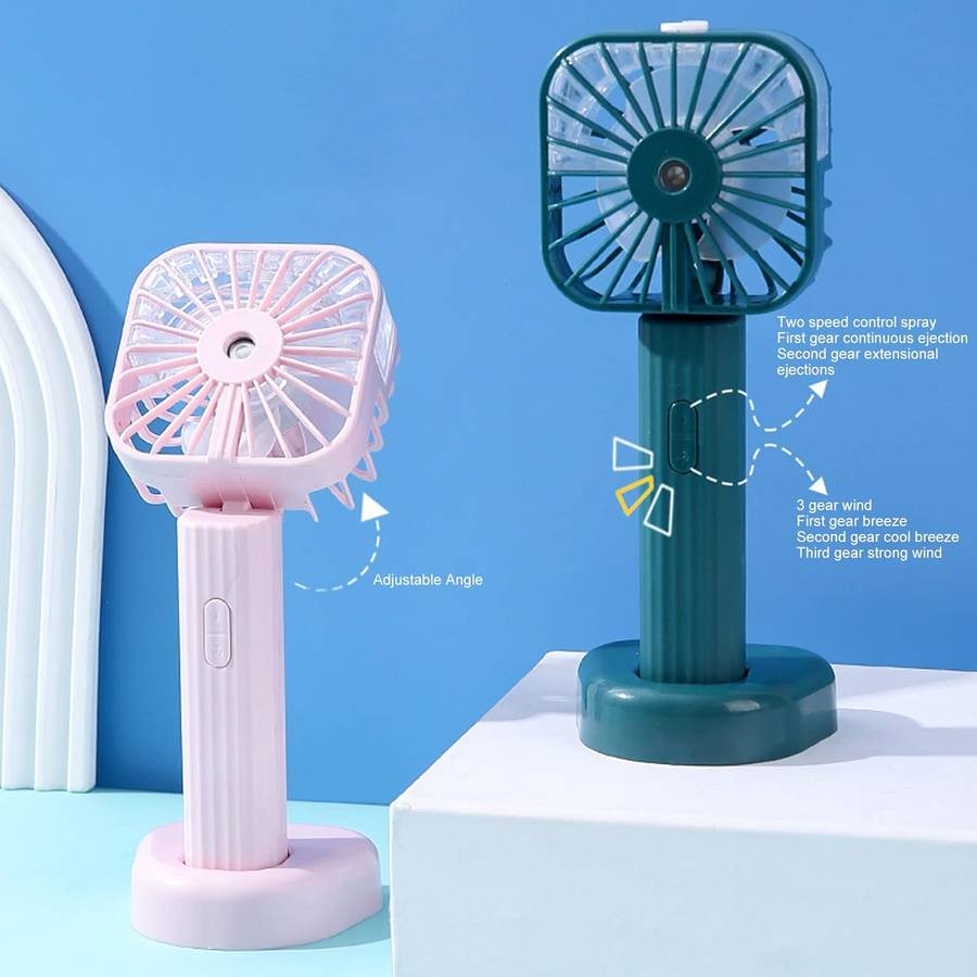 Rechargeable Handheld Misting Fan