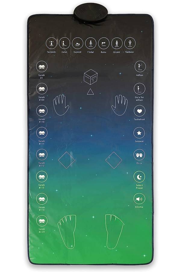Smart Salah Mat Digital Interactive Educational Prayer Mat For Adults &amp; Kids 144cm x 75cm