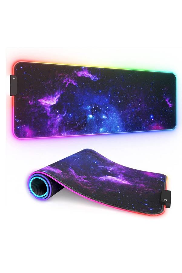 Senza Home® Antislip LED RGB Gaming Printed Mouse Pad Deskpad 800mm x 300mm