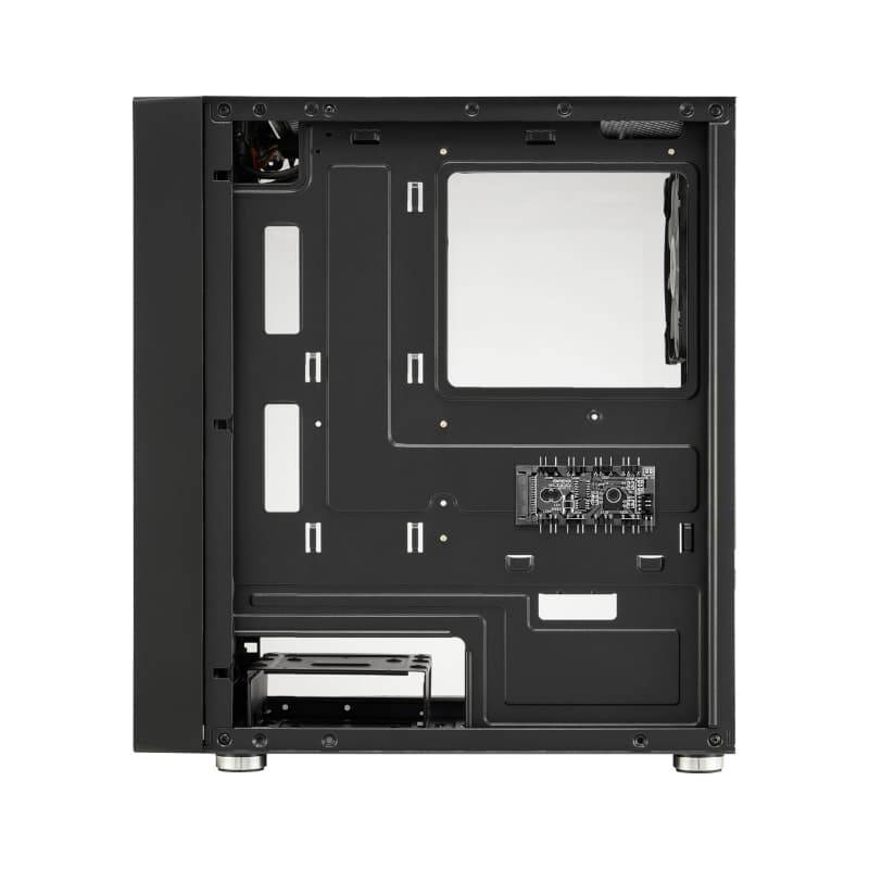 FSP CST130A |Micro-ATX | Mini-ITX | Gaming Chassis | 3x 120mm RGB Fans included | Tempered Glass ...