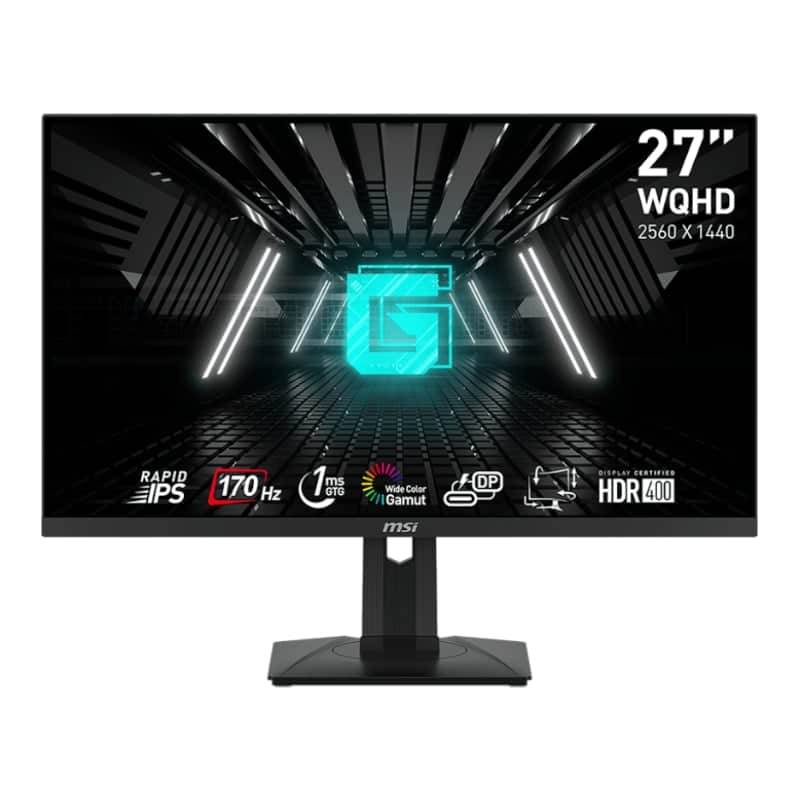 MSI G272QPF 27" Gaming Monitor 2560 x 1440 (QHD) Rapid IPS 1ms 170Hz G-Sync Compatible HDR Ready ...