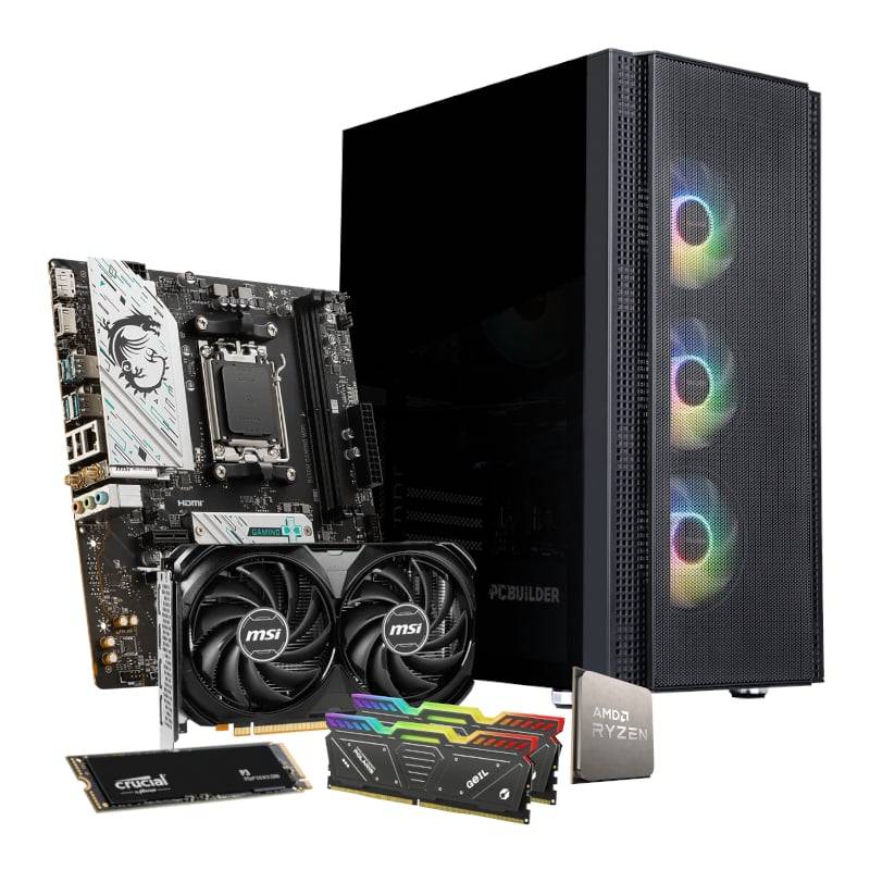 PCBuilder AMD Ryzen 5 7600 SPECIALIST Windows 11 Gaming PC