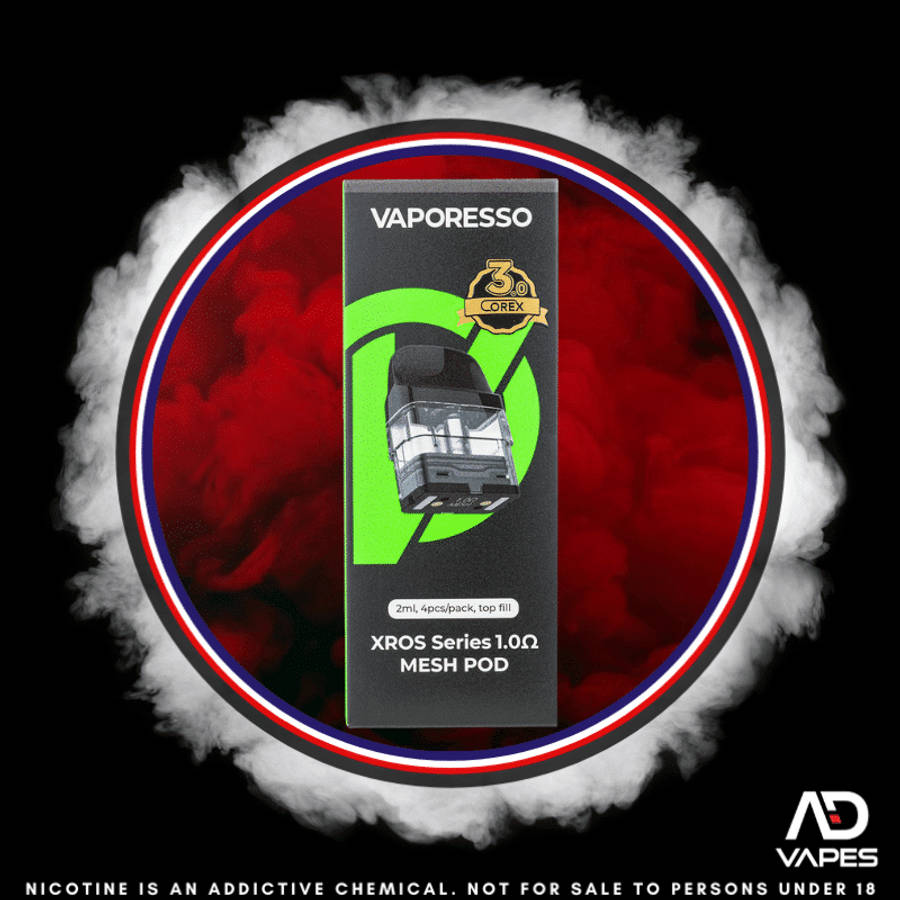Vaporesso XROS Replacement Pod 1.0 Mesh 4 Pack 2ml