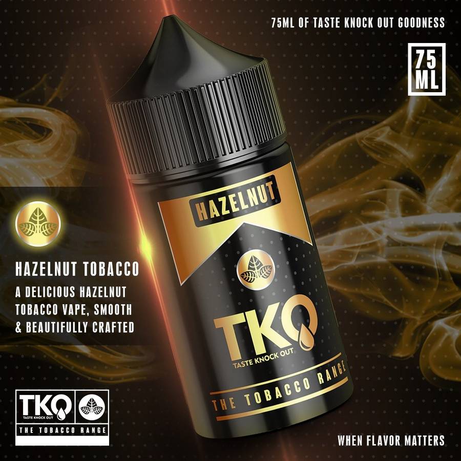 TKO - Hazelnut Tobacco 75ml - TKO Vape Co. 3mg