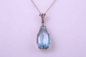 Silver Art Deco Pendant |  |