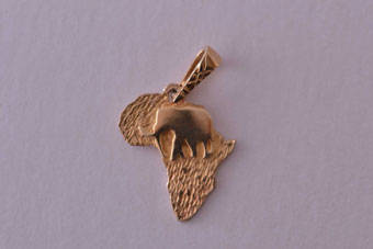 Gold African Charm | National Free Shipping |