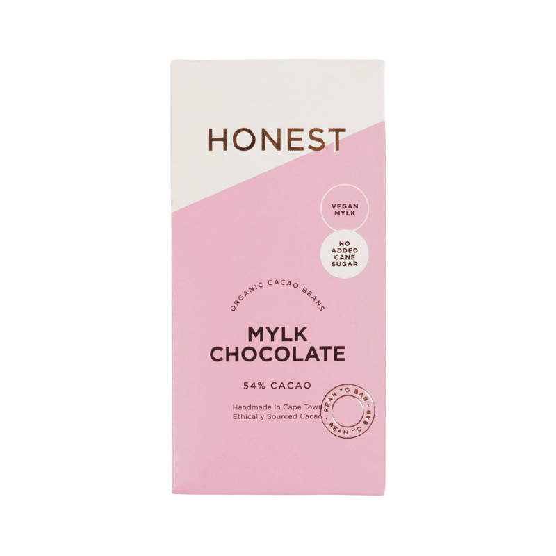 Honest Chocolate 54% Dark Mylk Chocolate 60g Slab