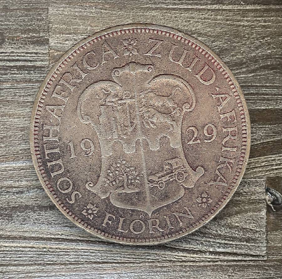 1929 *** 2 Shilling *** Harder to find 80% silver