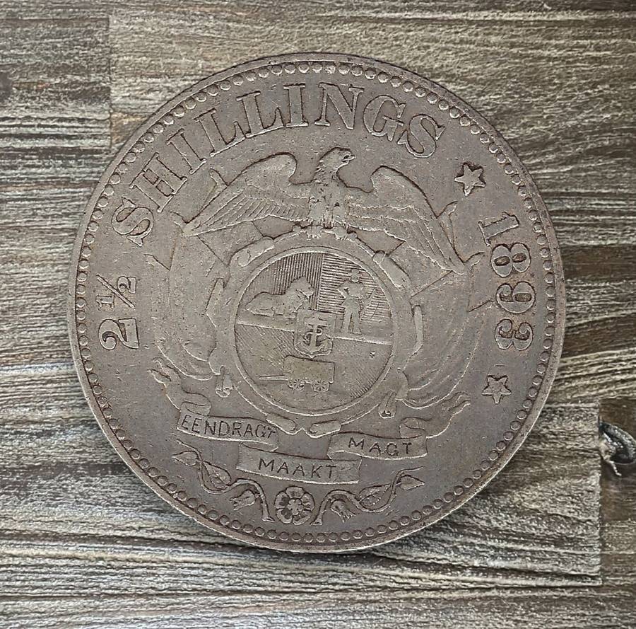 1893 *** ZAR 2 1/2 Shilling *** Scarcest in ZAR