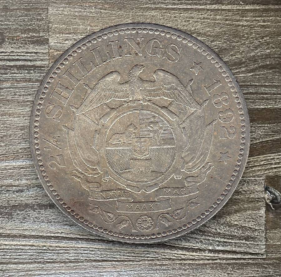 1892 *** ZAR 2 1/2 Shilling *** Vf condition