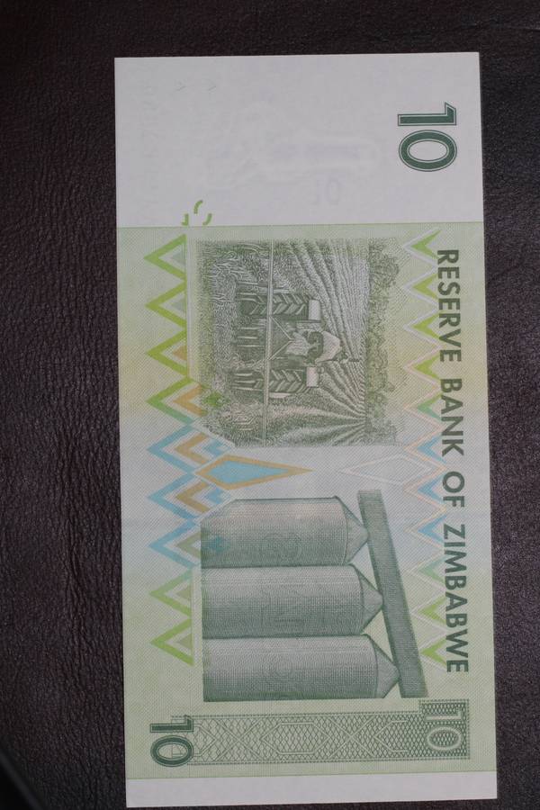 Zimbabwe *** 10 *** Notes are going up in price