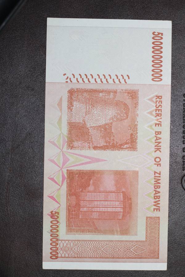 Zimbabwe *** $50 Billion *** Top note