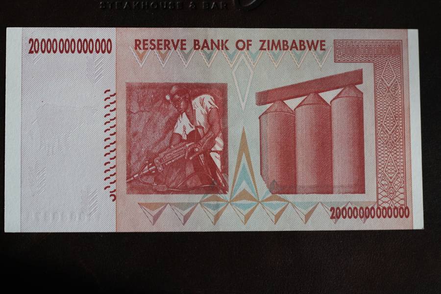 Zimbabwe *** $20 trillion *** Great unc