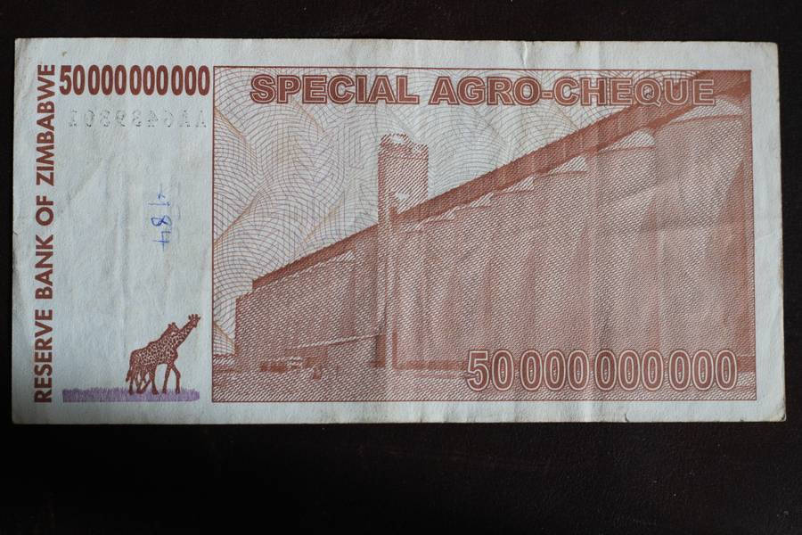 Zimbabwe Special Agro Cheque *** $50 billion *** Selling all notes