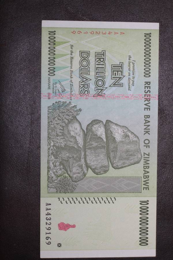 Zimbabwe *** $10 Trillion *** Uncirculated