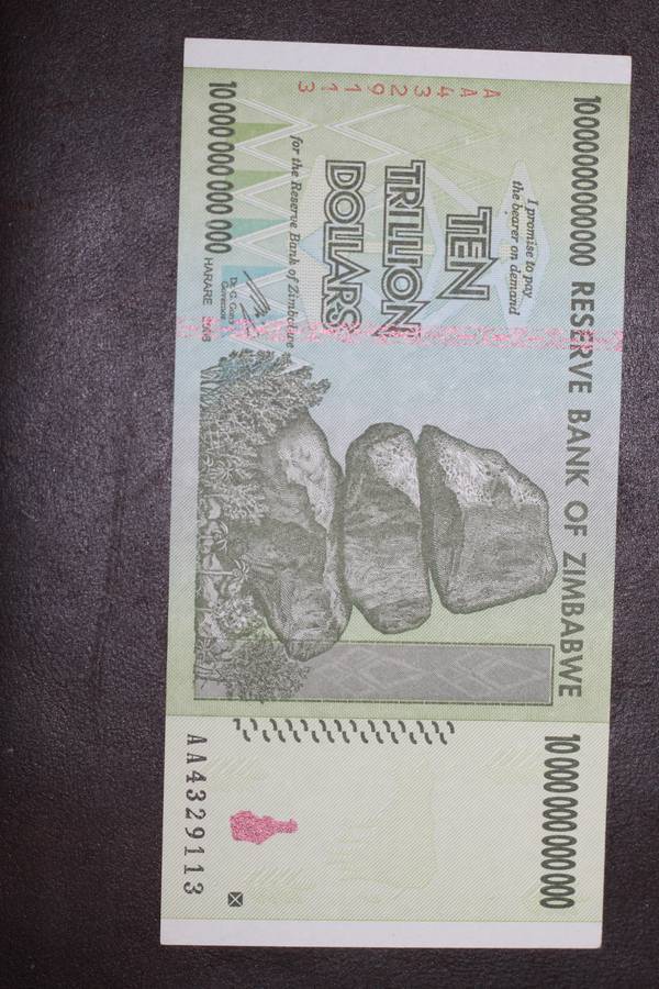 Zimbabwe *** $10 Trillion *** Uncirculated